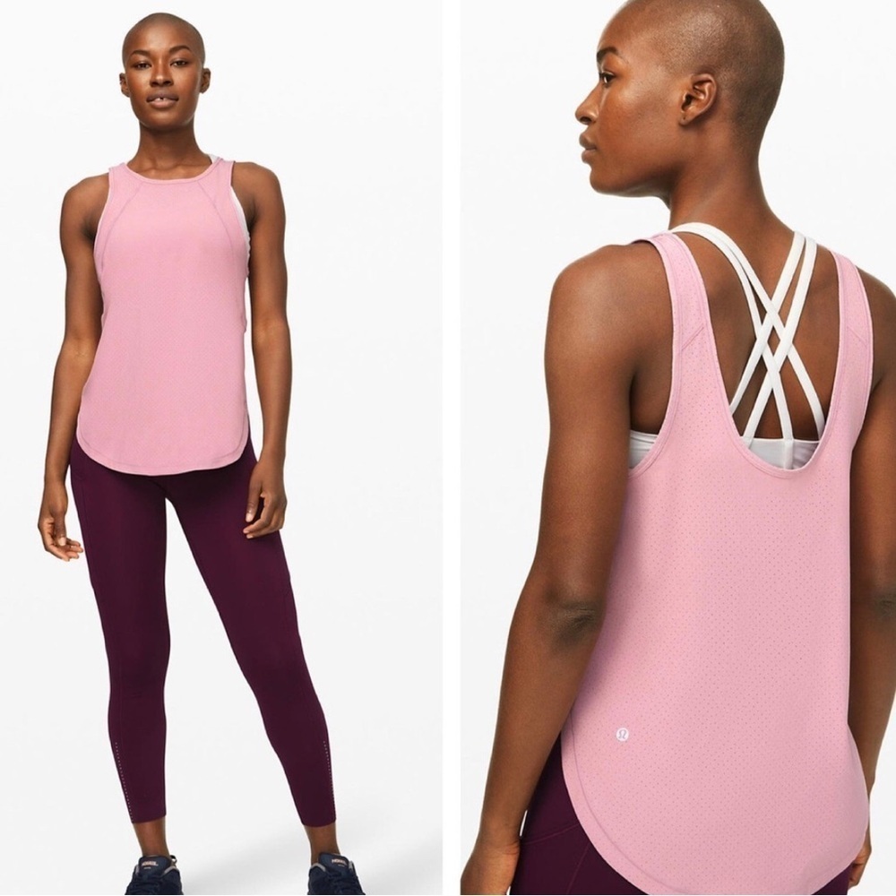 Lululemon close the distance Tank Top Pink (Approx. Size 6)
